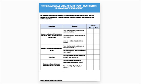 fiche sévérité du psoriasis